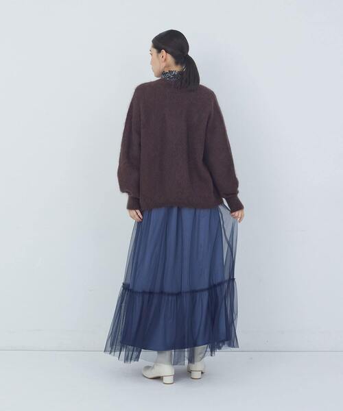 ADIEU TRISTESSE（アデュートリステス）の「モヘヤラム起毛片畦カーディガン（カーディガン/ボレロ・レディース・ピンク/ベージュ/ブラウン・FREE）」の20枚目の写真