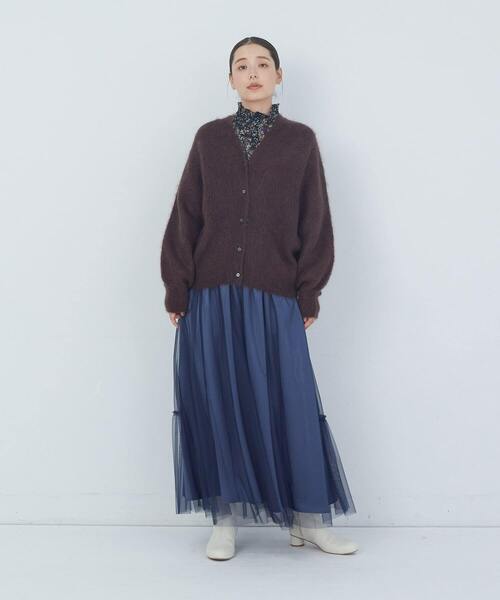 ADIEU TRISTESSE（アデュートリステス）の「モヘヤラム起毛片畦カーディガン（カーディガン/ボレロ・レディース・ピンク/ベージュ/ブラウン・FREE）」の21枚目の写真