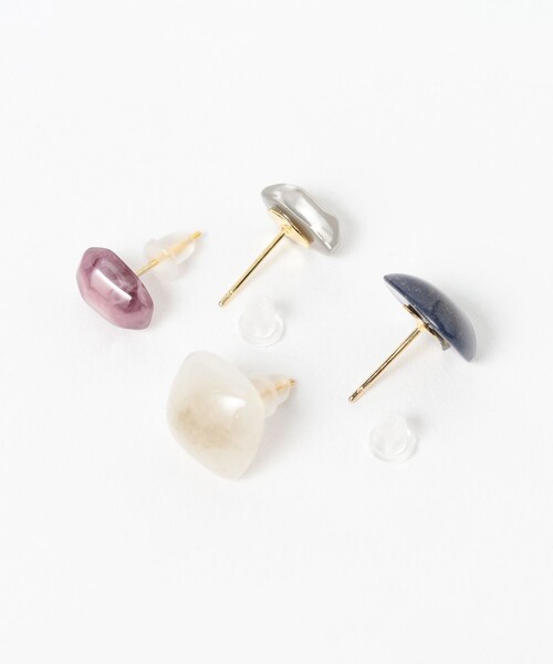 B:MING by BEAMS（ビーミングバイビームス）の「ストーン ライク ピアス（4個セット）（ピアス（両耳用）・レディース・その他/その他1・ONE SIZE）」の3枚目の写真