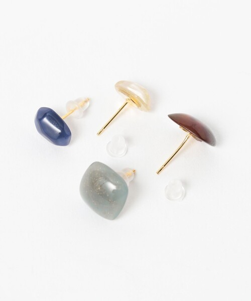 B:MING by BEAMS（ビーミングバイビームス）の「ストーン ライク ピアス（4個セット）（ピアス（両耳用）・レディース・その他/その他1・ONE SIZE）」の4枚目の写真