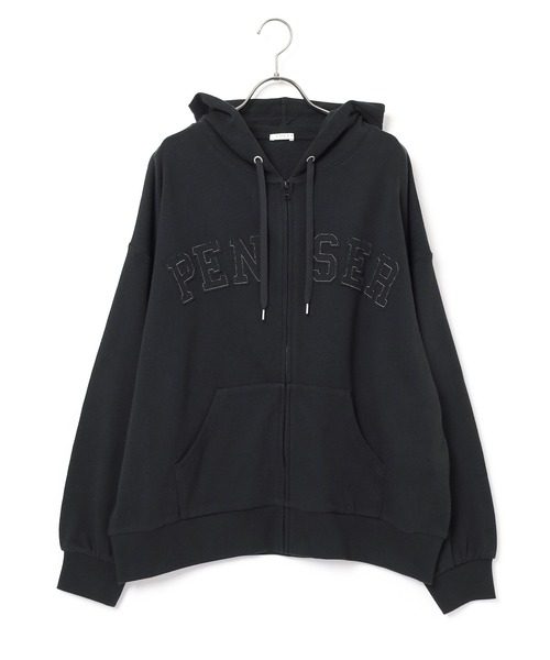 Honeys（ハニーズ）の「ロゴビッグジップパーカー（パーカー・レディース・ブラック/アイボリー・M/L）」の17枚目の写真