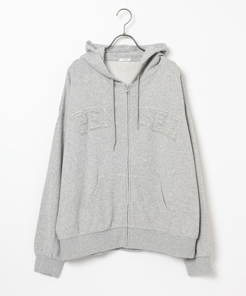 Honeys（ハニーズ）の「ロゴビッグジップパーカー（パーカー・レディース・ブラック/アイボリー・M/L）」の19枚目の写真