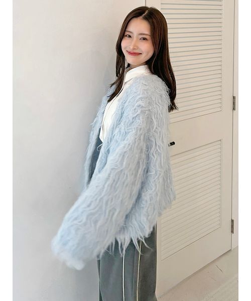 SNIDEL（スナイデル）の「デザインニットカーディガン