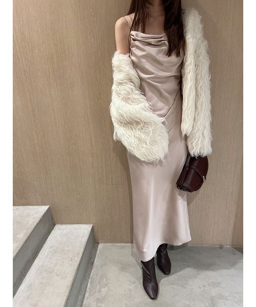 SNIDEL（スナイデル）の「デザインニットカーディガン（カーディガン/ボレロ・レディース・ライトブルー/グレー/ホワイト・F）」の15枚目の写真