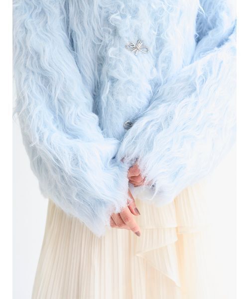 Snidel デザインニットカーディガン ライトブルー デザインニットカーディガン（カーディガン/ボレロ）｜SNIDEL