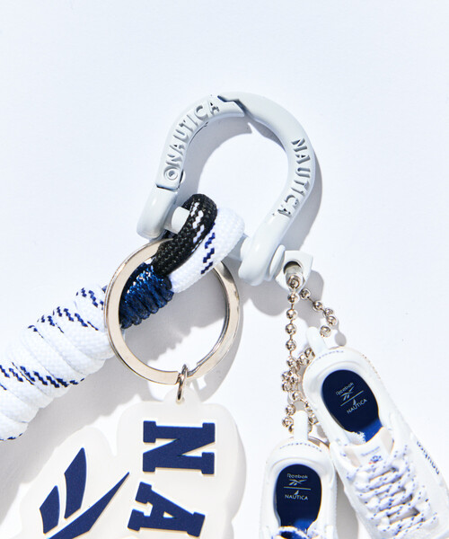 NAUTICA(ノーティカ)の「Reebok×NAUTICA/リーボック×ノーティカ 【Exclusive】ダブルネーム キーチャーム(キーホルダー・メンズ・ホワイト・ONE SIZE)」の5枚目の写真