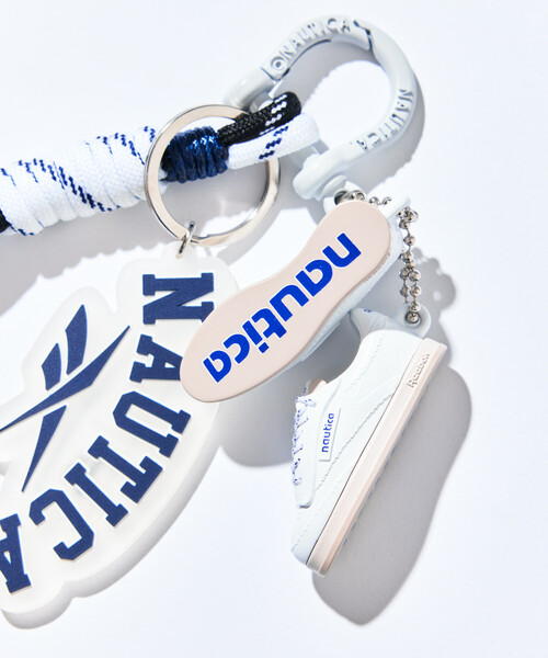 NAUTICA(ノーティカ)の「Reebok×NAUTICA/リーボック×ノーティカ 【Exclusive】ダブルネーム キーチャーム(キーホルダー・メンズ・ホワイト・ONE SIZE)」の6枚目の写真