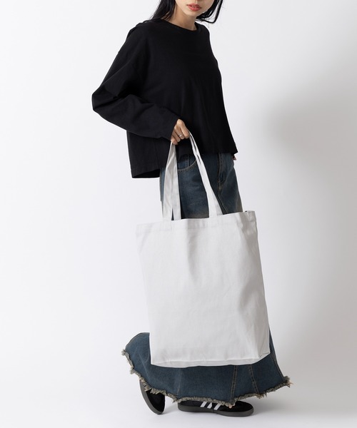 United Athle（ユナイテッドアスレ）の「【United Athle】レギュラー キャンバス 2WAY トートバッグ ショルダーバッグ ハンドバッグ 大容量 1464（トートバッグ・レディース・ブラック/グレー/ナチュラル・FREE）」の16枚目の写真