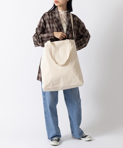 United Athle（ユナイテッドアスレ）の「【United Athle】レギュラー キャンバス 2WAY トートバッグ ショルダーバッグ ハンドバッグ 大容量 1464（トートバッグ・レディース・ブラック/グレー/ナチュラル・FREE）」の12枚目の写真