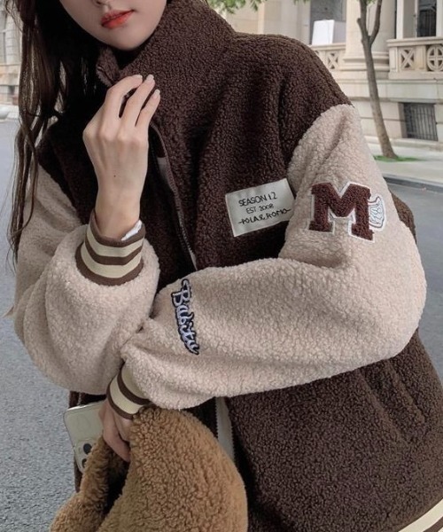 Freckle seoul ボアスタジャン 茶色 Freckle seoul ボアスタジャン 茶色