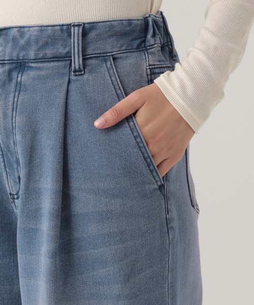 Elura(エルーラ)の「あったかワイドデニム<低身長サイズあり>/599573(デニムパンツ・レディース・ライトブルー/ネイビー・FREE(S)/LARGE/MEDIUM)」の17枚目の写真