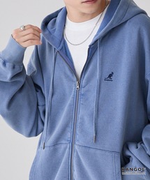 メンズのパーカー（ブルー・ネイビー/青色系・ジップアップ
