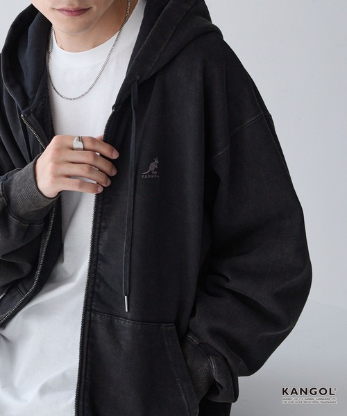 KANGOL/カンゴール 別注 ロゴ ワンポイント刺繍 ヴィンテージライク