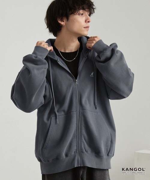KANGOL/カンゴール 別注 ロゴ ワンポイント刺繍 ヴィンテージライク