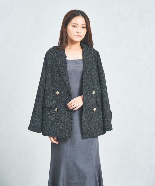 ミユ@ma♡ セール】一部店舗限定 2025秋冬新作 ツイードテーラードジャケット