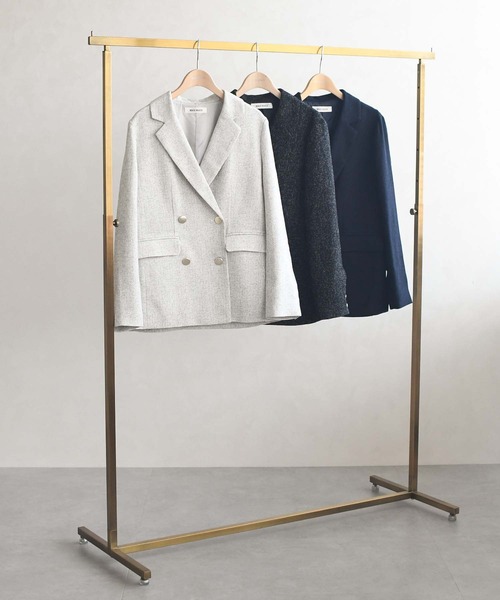 MISCH MASCH（ミッシュマッシュ）の「一部店舗限定 ツイードテーラードジャケット（テーラードジャケット・レディース・ベージュ/ネイビー/ブラック・ﾌﾘ-）」の13枚目の写真