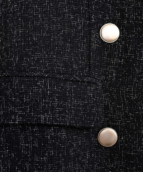 MISCH MASCH（ミッシュマッシュ）の「一部店舗限定 ツイードテーラードジャケット（テーラードジャケット・レディース・ベージュ/ネイビー/ブラック・ﾌﾘ-）」の7枚目の写真