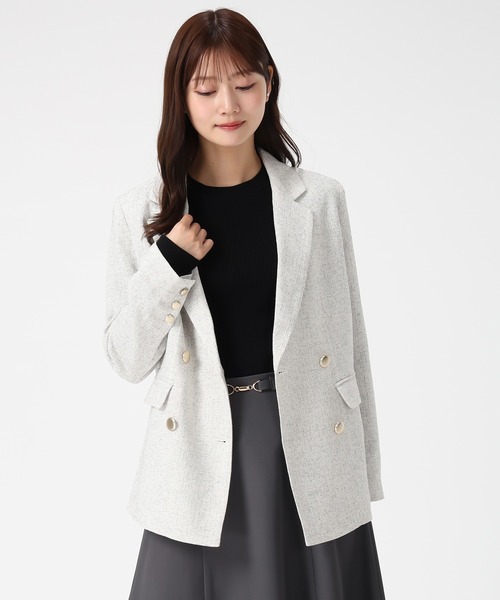 セール】一部店舗限定 2025秋冬新作 ツイードテーラードジャケット
