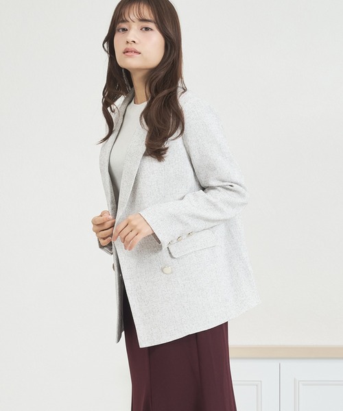 セール】一部店舗限定 2025秋冬新作 ツイードテーラードジャケット