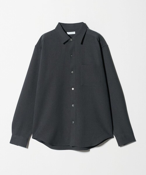 BEAUTY&YOUTH UNITED ARROWS(ビューティーアンドユースユナイテッドアローズ)の「【WEB限定 WARDROBE SMART】ウールライク シャツ(シャツ/ブラウス・メンズ・ブラック/ダークグレー/ライトグレー・S/M/L/XL)」の3枚目の写真