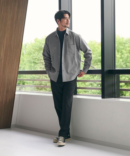 BEAUTY&YOUTH UNITED ARROWS(ビューティーアンドユースユナイテッドアローズ)の「【WEB限定 WARDROBE SMART】ウールライク シャツ(シャツ/ブラウス・メンズ・ブラック/ダークグレー/ライトグレー・S/M/L/XL)」の17枚目の写真