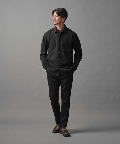 WEB限定 WARDROBE SMART】ウールライク シャツ（シャツ/ブラウス