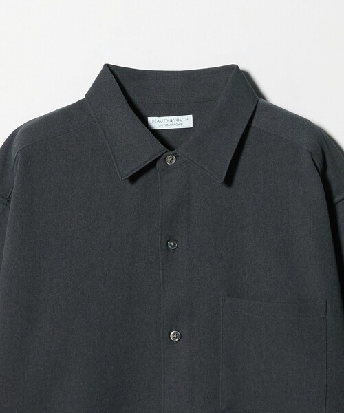 BEAUTY&YOUTH UNITED ARROWS(ビューティーアンドユースユナイテッドアローズ)の「【WEB限定 WARDROBE SMART】ウールライク シャツ(シャツ/ブラウス・メンズ・ブラック/ダークグレー/ライトグレー・S/M/L/XL)」の7枚目の写真