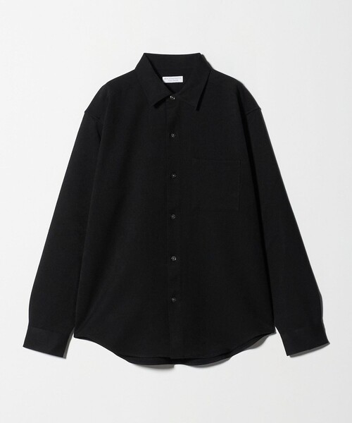 BEAUTY&YOUTH UNITED ARROWS(ビューティーアンドユースユナイテッドアローズ)の「【WEB限定 WARDROBE SMART】ウールライク シャツ(シャツ/ブラウス・メンズ・ブラック/ダークグレー/ライトグレー・S/M/L/XL)」の4枚目の写真