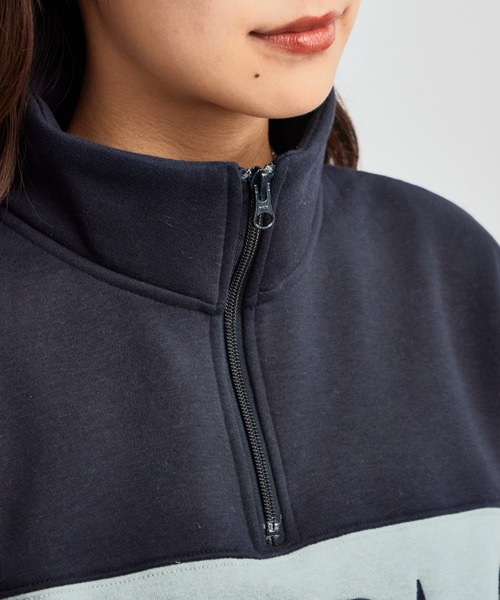 U.S. POLO ASSN.(ユーエスポロアッスン)の「U.S. POLO ASSN./ユーエスポロアッスン ハーフジップ ハイネックプルオーバースウェット トレーナー(スウェット・レディース・ネイビー/ボルドー/アイボリー・M/S)」の7枚目の写真