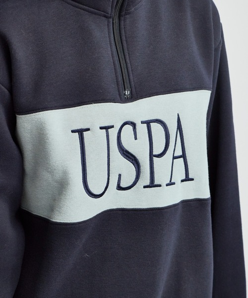 U.S. POLO ASSN.(ユーエスポロアッスン)の「U.S. POLO ASSN./ユーエスポロアッスン ハーフジップ ハイネックプルオーバースウェット トレーナー(スウェット・レディース・ネイビー/ボルドー/アイボリー・M/S)」の6枚目の写真