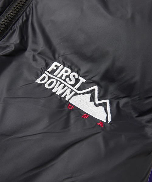 FIRST DOWN（ファーストダウン）の「バブルダウンベスト マイクロフト（ダウンベスト・メンズ・ブラック/ピンク/ホワイト/ライトベージュ/パープル/ゼブラ・L/M/S/XL）」の17枚目の写真