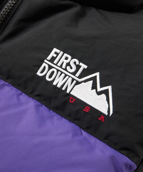 FIRST DOWN（ファーストダウン）の「バブルダウンベスト マイクロフト（ダウンベスト・メンズ・ブラック/ピンク/ホワイト/ライトベージュ/パープル/ゼブラ・L/M/S/XL）」の12枚目の写真