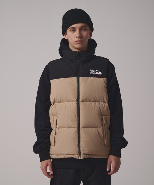 ★*★様 NEIGHBORHOOD ダウンベスト ブラック ベージュ NEIGHBORHOOD（ネイバーフッド） 22AW DOWN VEST.PE 222TSNH-JKM11