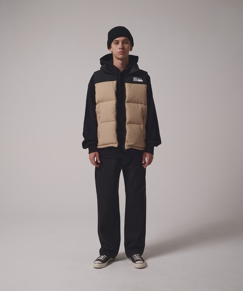 FIRST DOWN（ファーストダウン）の「バブルダウンベスト マイクロフト（ダウンベスト・メンズ・ブラック/ピンク/ホワイト/ライトベージュ/パープル/ゼブラ・L/M/S/XL）」の19枚目の写真