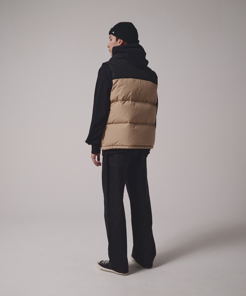 FIRST DOWN（ファーストダウン）の「バブルダウンベスト マイクロフト（ダウンベスト・メンズ・ブラック/ピンク/ホワイト/ライトベージュ/パープル/ゼブラ・L/M/S/XL）」の21枚目の写真