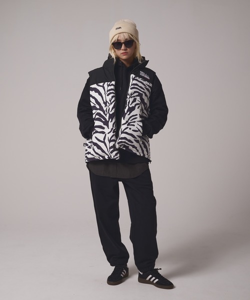 FIRST DOWN（ファーストダウン）の「バブルダウンベスト マイクロフト（ダウンベスト・メンズ・ブラック/ピンク/ホワイト/ライトベージュ/パープル/ゼブラ・L/M/S/XL）」の18枚目の写真