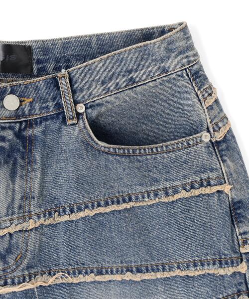 SIS(エスアイエス)の「SIS/エスアイエス/Fringe Denim Shorts(デニムパンツ・レディース・ブルー/ブラック・L/M)」の21枚目の写真