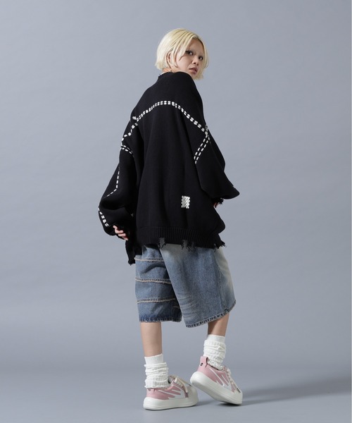 SIS(エスアイエス)の「SIS/エスアイエス/Fringe Denim Shorts(デニムパンツ・レディース・ブルー/ブラック・L/M)」の15枚目の写真