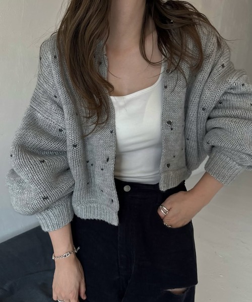 WILLFULLY グレー　ニットカーディガン WILLFULLY official web store（ウィルフリーコウシキツウハン）商品