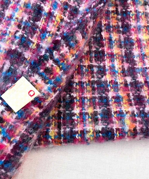 Q（キュー）の「MIXマフラー（マフラー・レディース・グリーン系その他/ピンク系その他・ONE SIZE）」の11枚目の写真