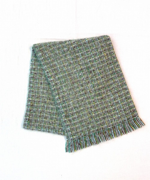 Q（キュー）の「MIXマフラー（マフラー・レディース・グリーン系その他/ピンク系その他・ONE SIZE）」の9枚目の写真