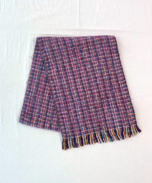 Q（キュー）の「MIXマフラー（マフラー・レディース・グリーン系その他/ピンク系その他・ONE SIZE）」の15枚目の写真