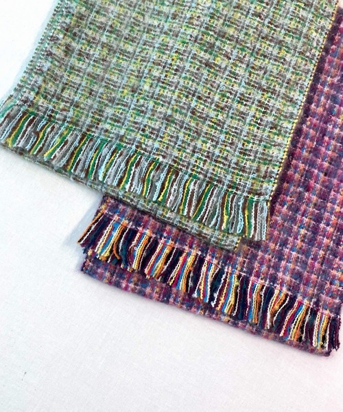 Q（キュー）の「MIXマフラー（マフラー・レディース・グリーン系その他/ピンク系その他・ONE SIZE）」の16枚目の写真