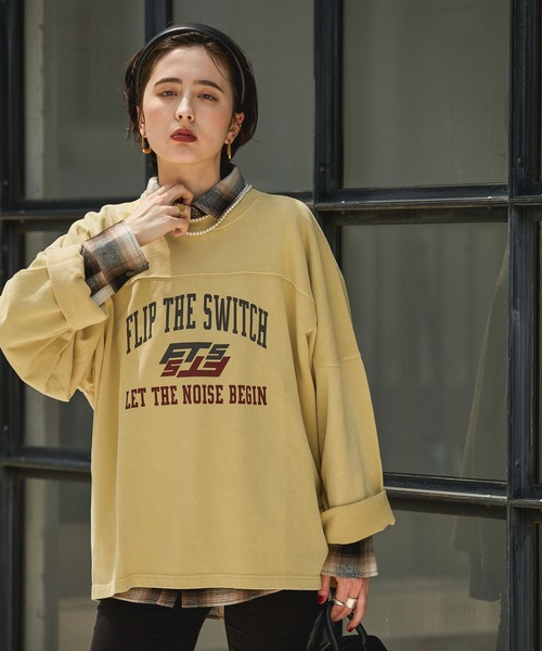 GEORGE'S(ジョージズ)の「ピグメントミニウラケロンT(Tシャツ/カットソー・レディース・チャコールグレー/ネイビー/イエロー/ホワイト・SMALL/MEDIUM)」の4枚目の写真