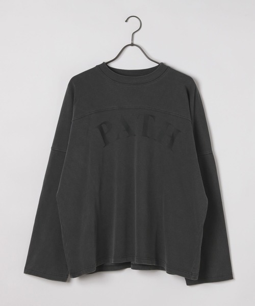 GEORGE'S(ジョージズ)の「ピグメントミニウラケロンT(Tシャツ/カットソー・レディース・チャコールグレー/ネイビー/イエロー/ホワイト・SMALL/MEDIUM)」の5枚目の写真