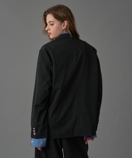 ONCILY（オンシェリー）の「【SET UP可能】SILVER BUTTON TAILORED JACKET / シルバーボタンテーラードジャケット（テーラードジャケット・メンズ・ブラック/ネイビー/ブラック系その他/ブラウン系その他・MEDIUM/SMALL/LARGE）」の10枚目の写真