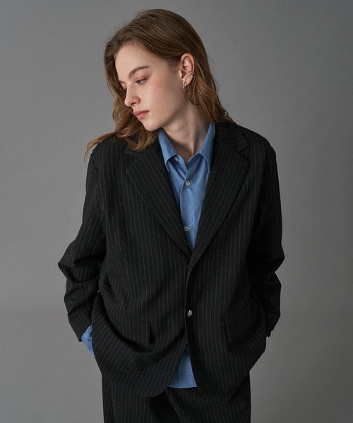 ONCILY（オンシェリー）の「【SET UP可能】SILVER BUTTON TAILORED JACKET / シルバーボタンテーラードジャケット（テーラードジャケット・メンズ・ブラック/ネイビー/ブラック系その他/ブラウン系その他・MEDIUM/SMALL/LARGE）」の7枚目の写真