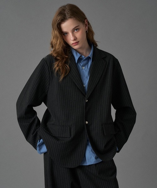 ONCILY（オンシェリー）の「【SET UP可能】SILVER BUTTON TAILORED JACKET / シルバーボタンテーラードジャケット（テーラードジャケット・メンズ・ブラック/ネイビー/ブラック系その他/ブラウン系その他・MEDIUM/SMALL/LARGE）」の8枚目の写真