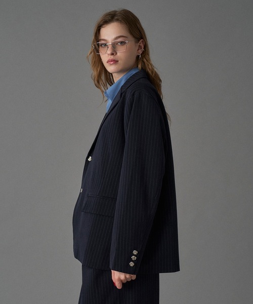 ONCILY（オンシェリー）の「【SET UP可能】SILVER BUTTON TAILORED JACKET / シルバーボタンテーラードジャケット（テーラードジャケット・メンズ・ブラック/ネイビー/ブラック系その他/ブラウン系その他・MEDIUM/SMALL/LARGE）」の22枚目の写真