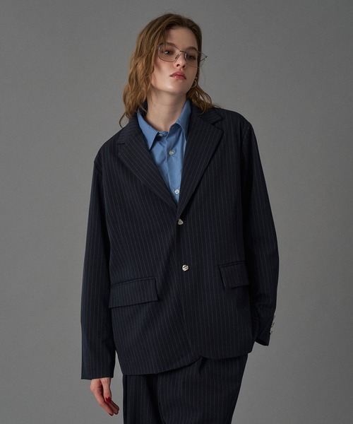 SET UP可能】SILVER BUTTON TAILORED JACKET / シルバーボタン